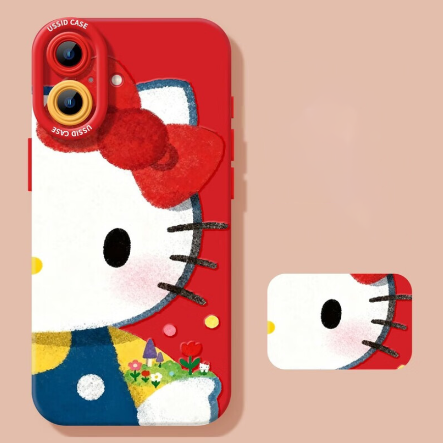 Silicone iPhone Case with Camera Protection & Optional Charm C-80020