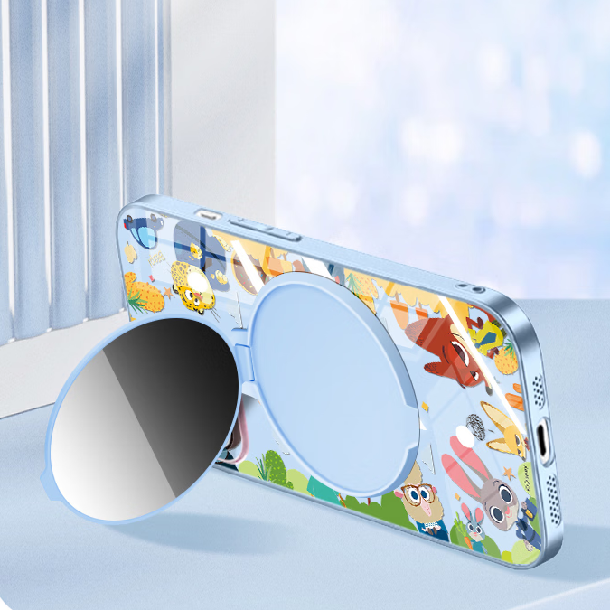 iPhone Case with Built-In Makeup Mirror & Foldable Stand C-80022