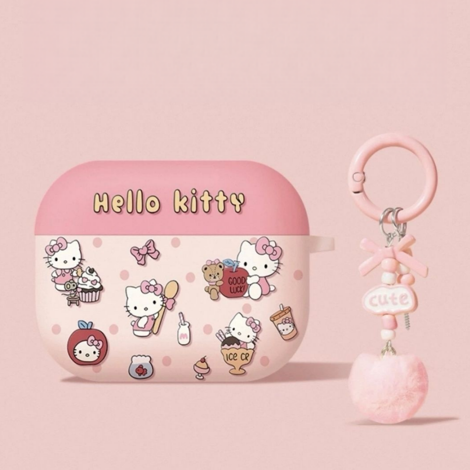 Stain-Resistant AirPods Case with Anti-Drop Keychain C-80060