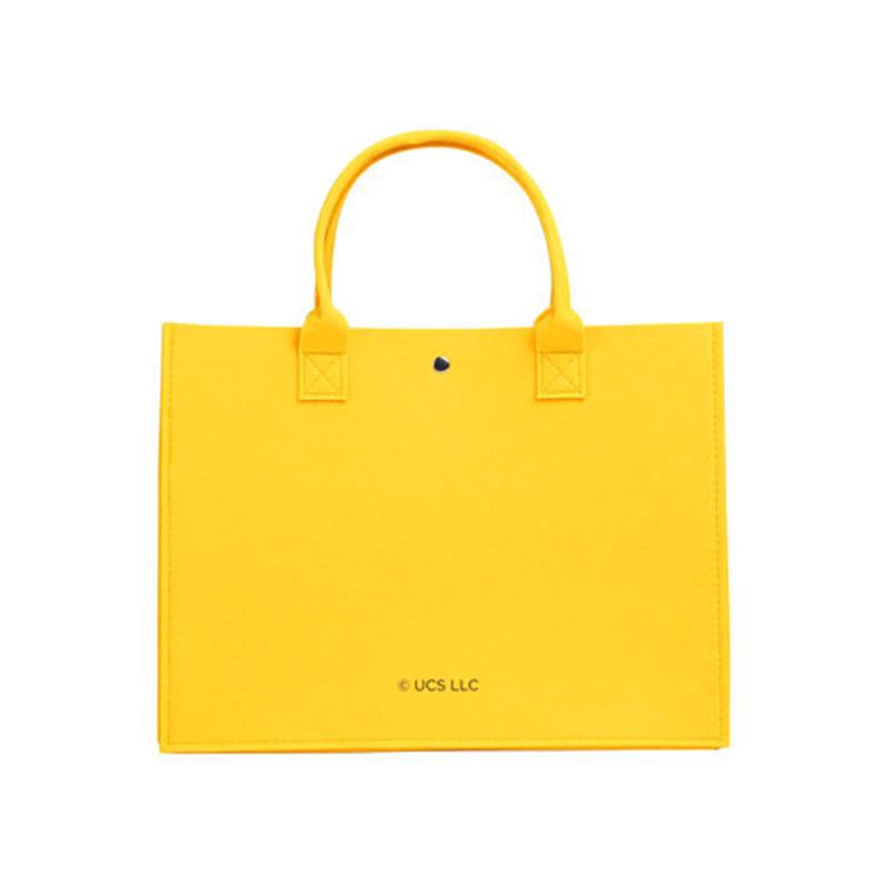 Cute Large Capacity Print Felt Tote Bag C-367