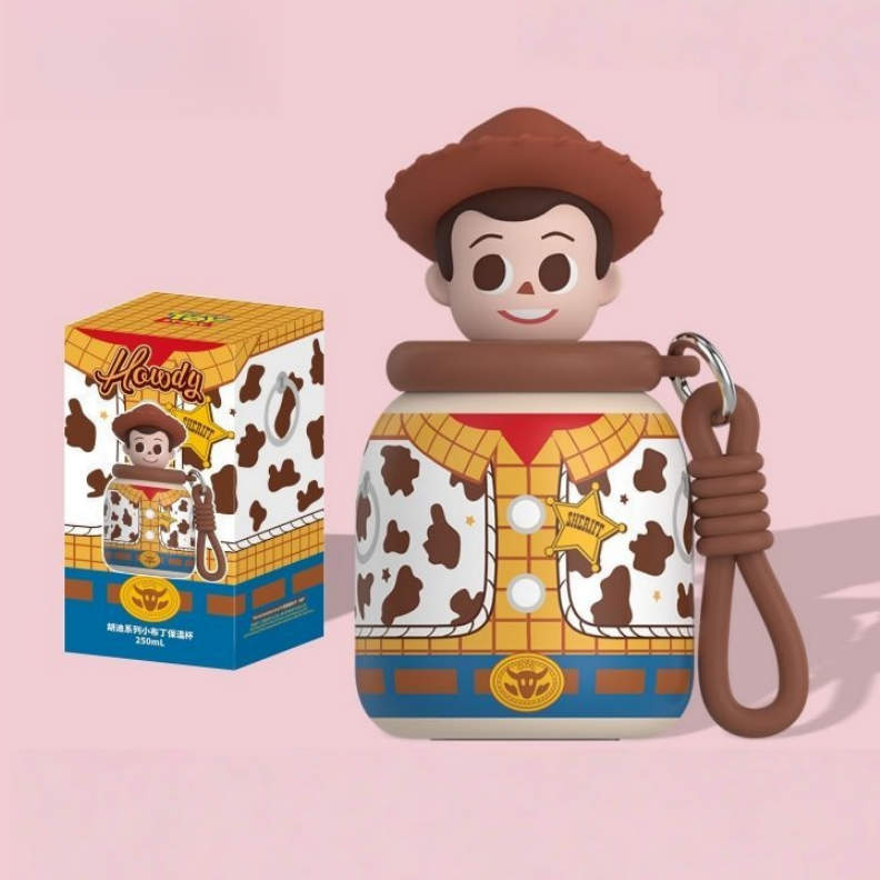 250ML Cute Mini 3D Topper Water Bottle C-394