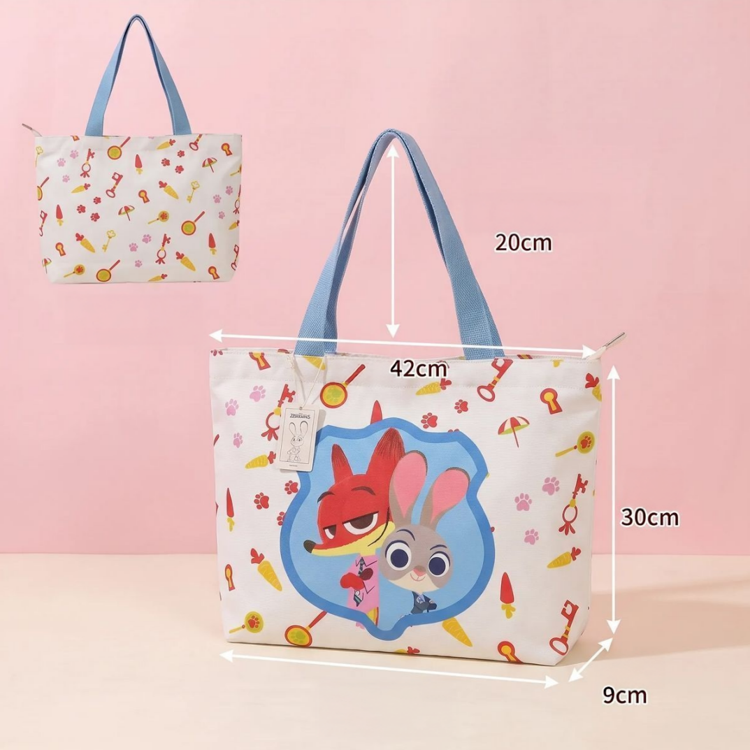 Large Capacity Printed Canvas Tote Bag C-425