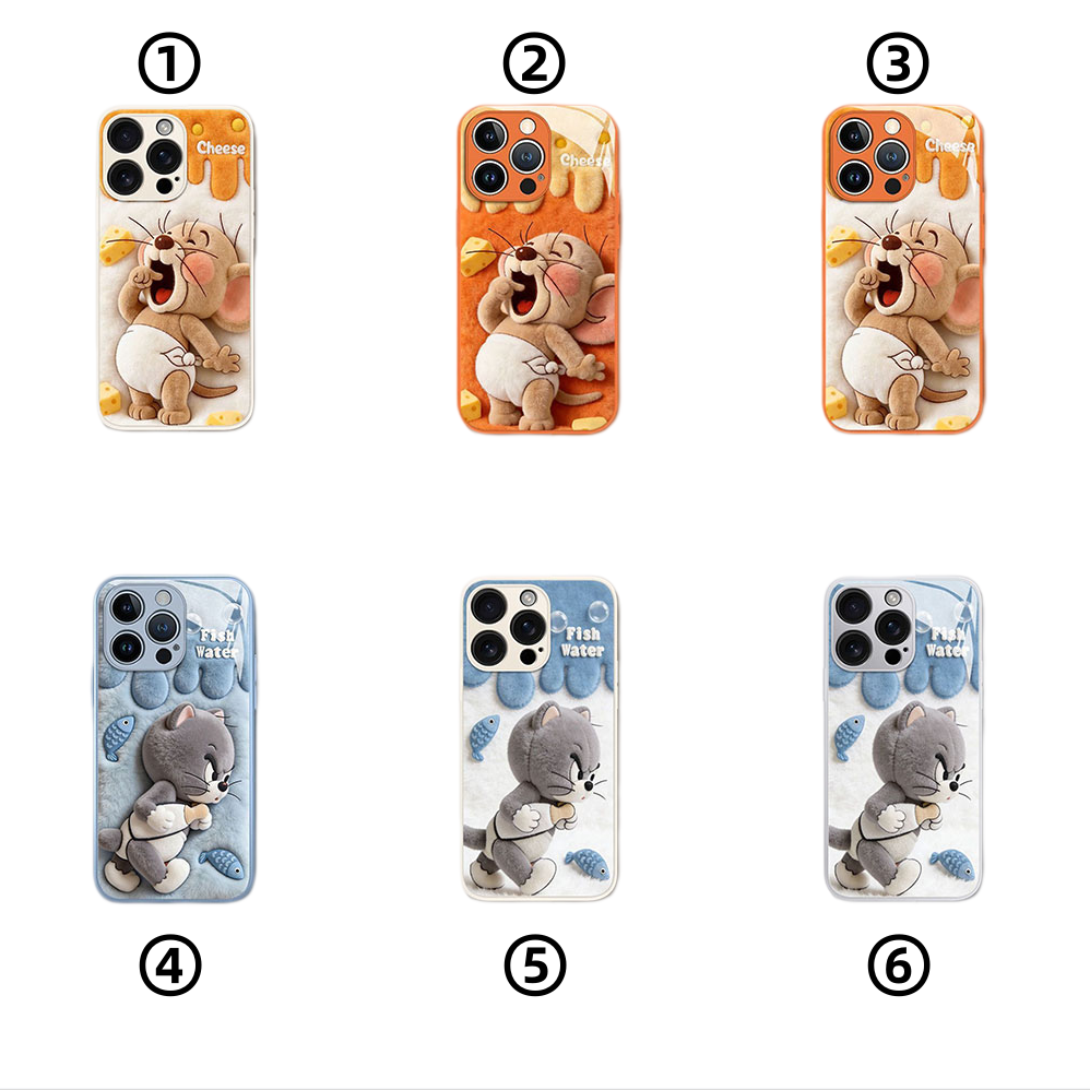 3D-Effect Printed Case with Camera Protection Compatible with iPhone – C-80150