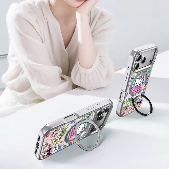 MagSafe-Compatible iPhone Case with 360° Rotating Ring Stand C-80011