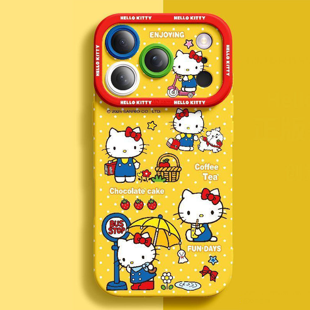 Cute 5-Color Shockproof Camera Protection Phone Case for iPhone C-80203