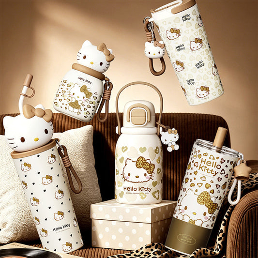 Leopard Print SUS316 Insulated Portable Water Bottle C-404