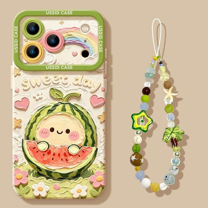 Oil Painting-Style Shock-Absorbing Case Compatible with iPhone – C-80066