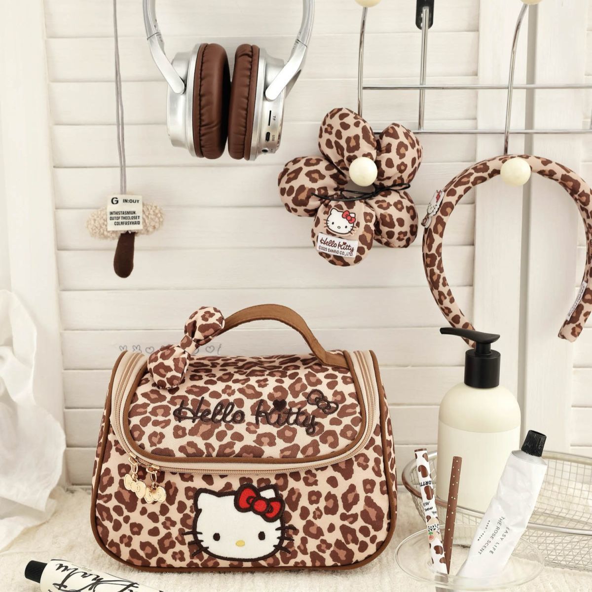 Leopard Print Large Capacity Cute Organizer Bag C-451