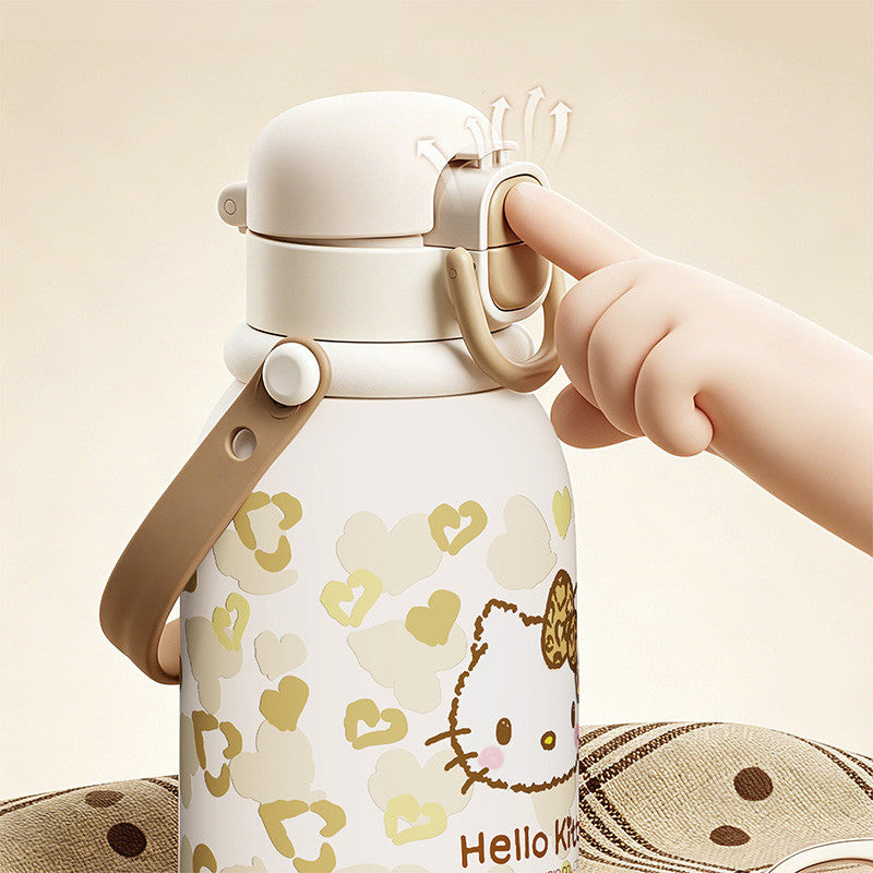 Leopard Print SUS316 Insulated Portable Water Bottle C-404