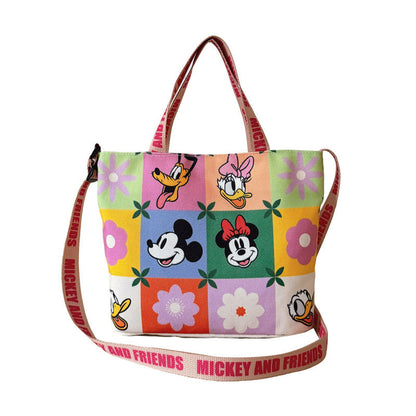 2-Way Lightweight Canvas Tote & Shoulder Bag C-483