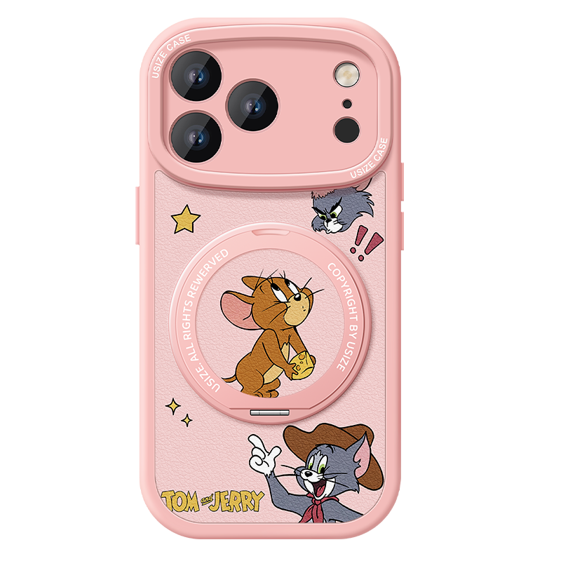 Full-Cover Magnetic iPhone Case with 360° Rotating Stand C-80017