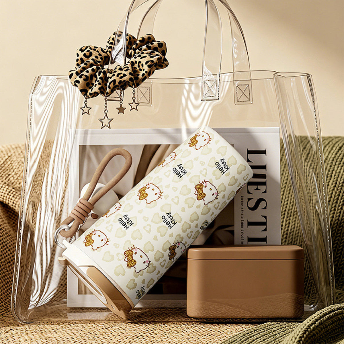 Leopard Print SUS316 Insulated Portable Water Bottle C-404