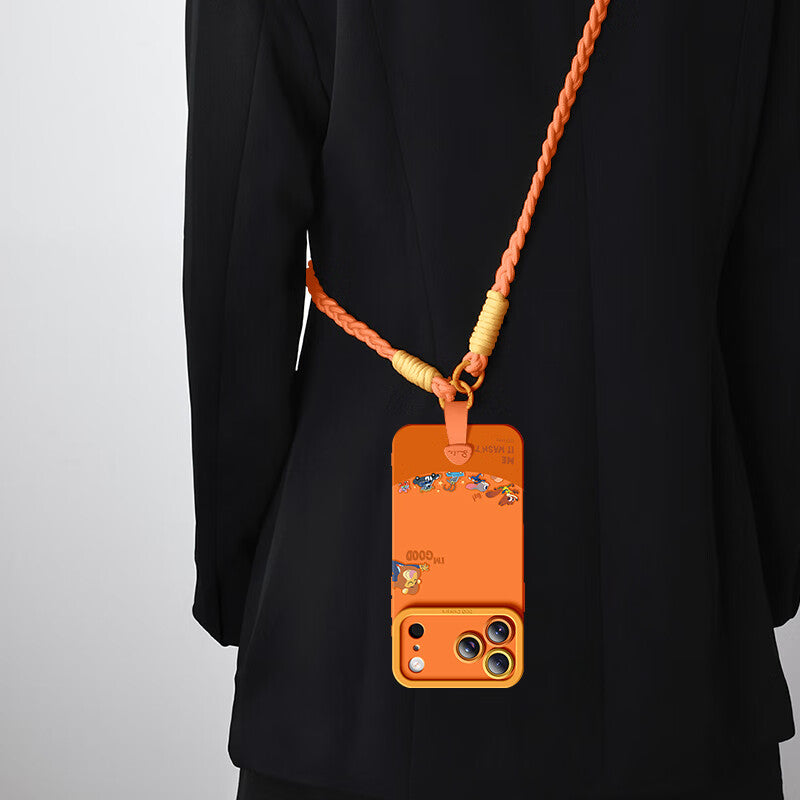 Corner Protection Shockproof Phone Case with Strap for iPhone C-80186