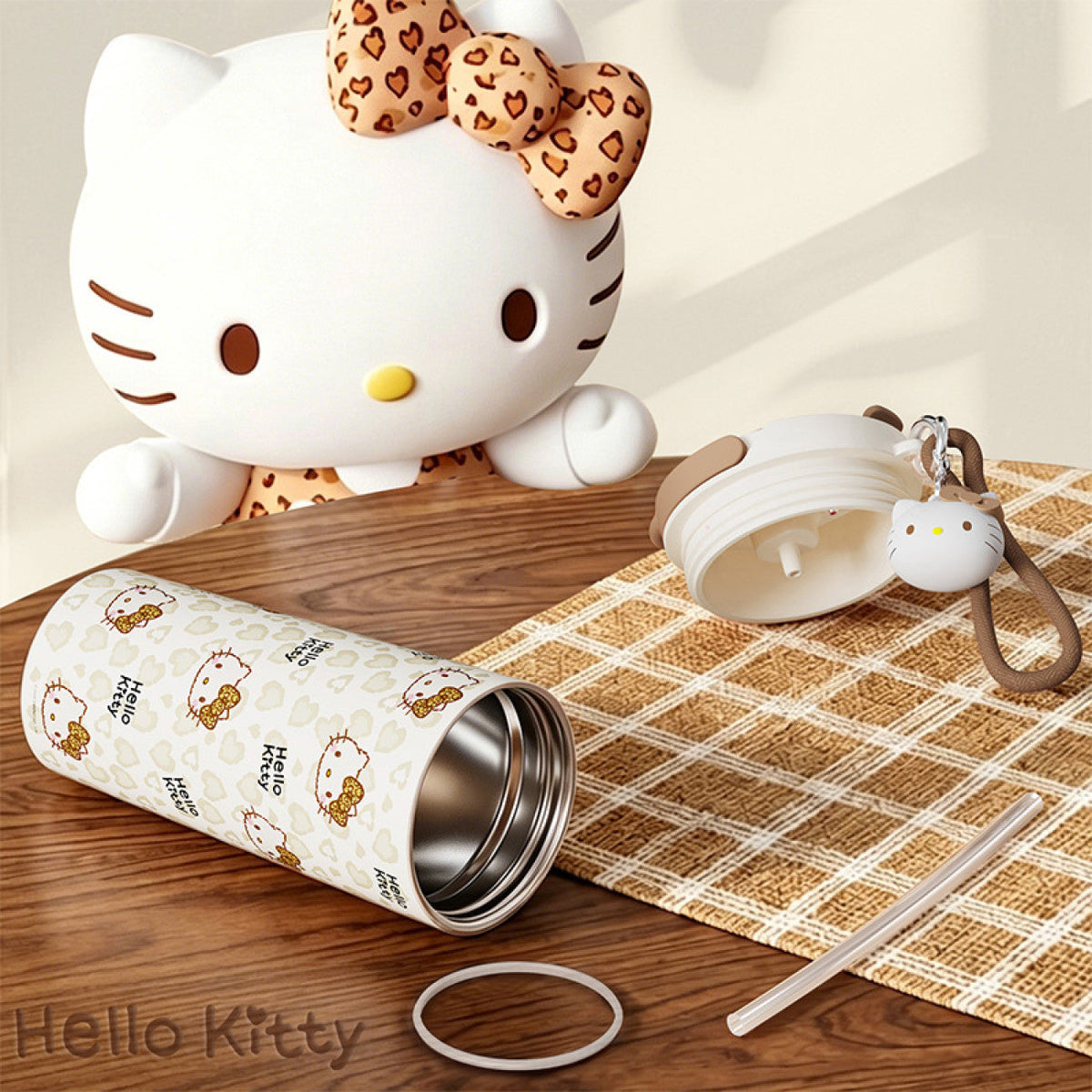 Leopard Print SUS316 Insulated Portable Water Bottle C-404