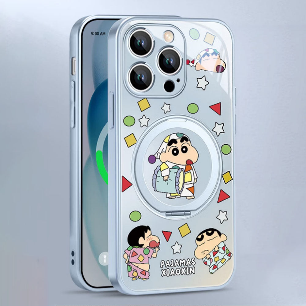 iPhone Case with 360° Rotating Ring Stand & Raised Camera Protection C-80087