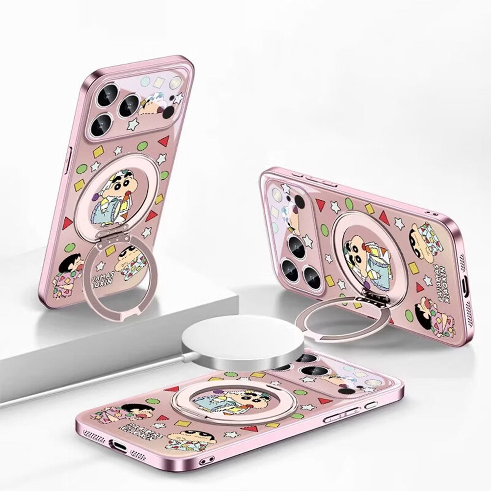 iPhone Case with 360° Rotating Ring Stand & Raised Camera Protection C-80087