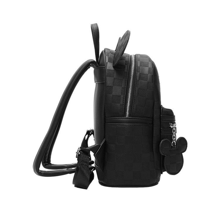 Faux Leather Check Pattern 3D Ear Mini Backpack CO-70005