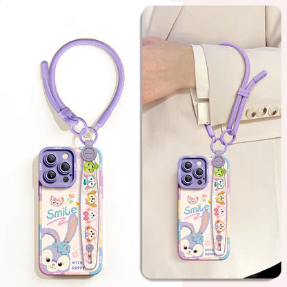Cute Shockproof Phone Case with Strap for iPhone C-80179