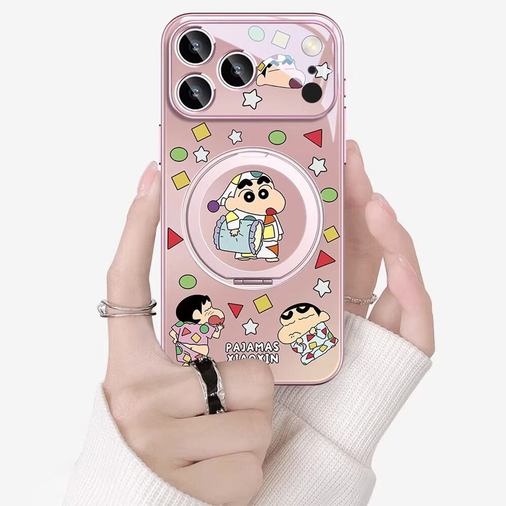 iPhone Case with 360° Rotating Ring Stand & Raised Camera Protection C-80087