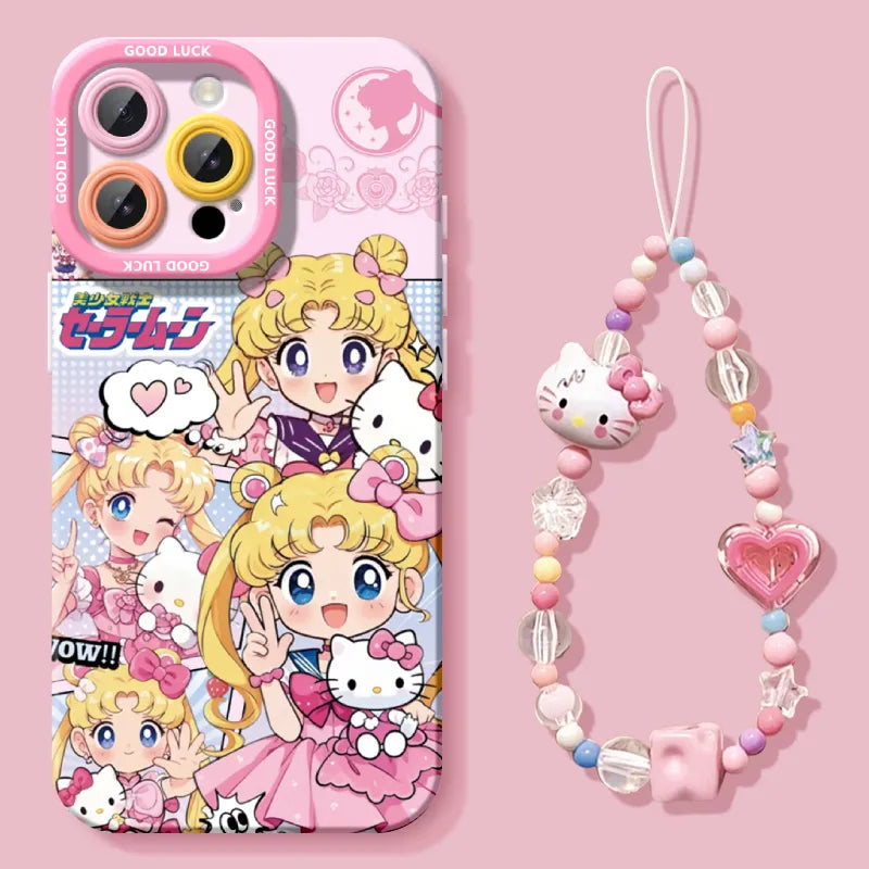 Soft Shock-Absorbing Case with Charm Compatible with iPhone – C-80058