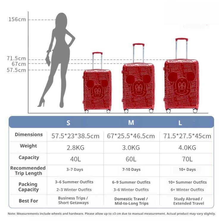 Embossed Hard Shell Rolling Suitcase CO-12430