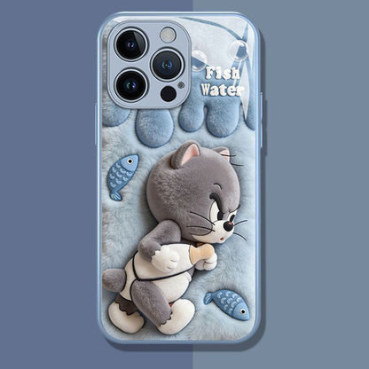 3D-Effect Printed Case with Camera Protection Compatible with iPhone – C-80150