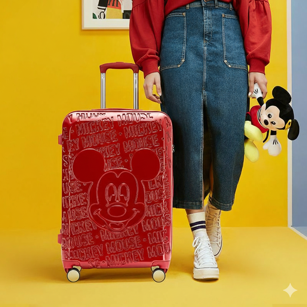 Embossed Hard Shell Rolling Suitcase CO-12430