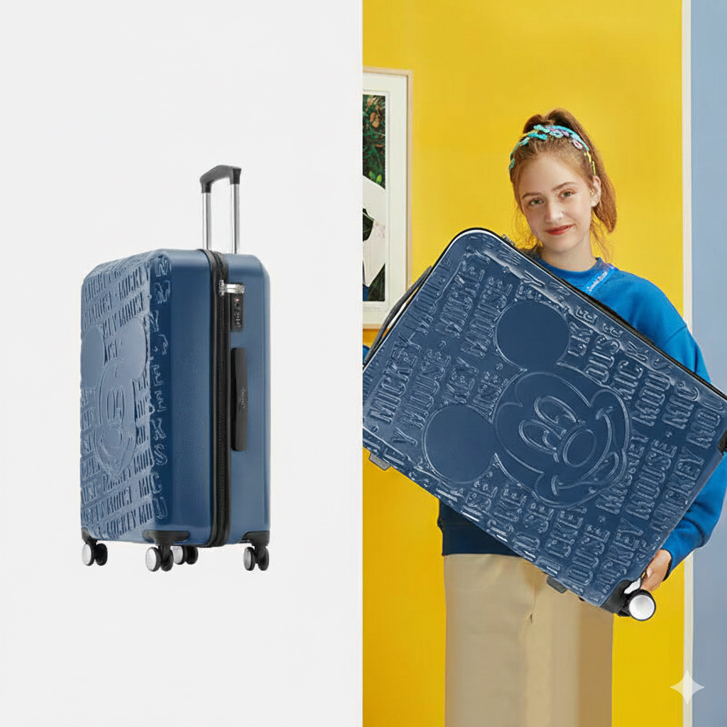Embossed Hard Shell Rolling Suitcase CO-12430