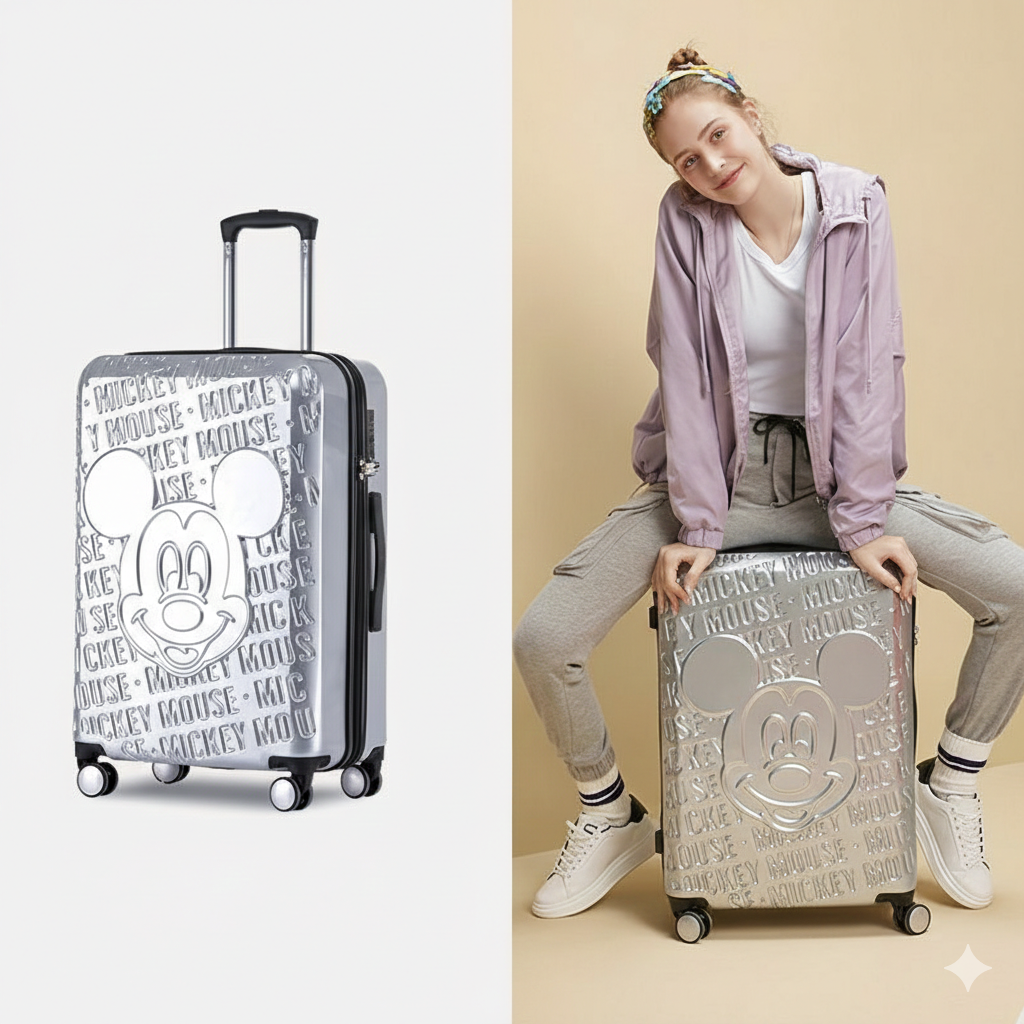 Embossed Hard Shell Rolling Suitcase CO-12430