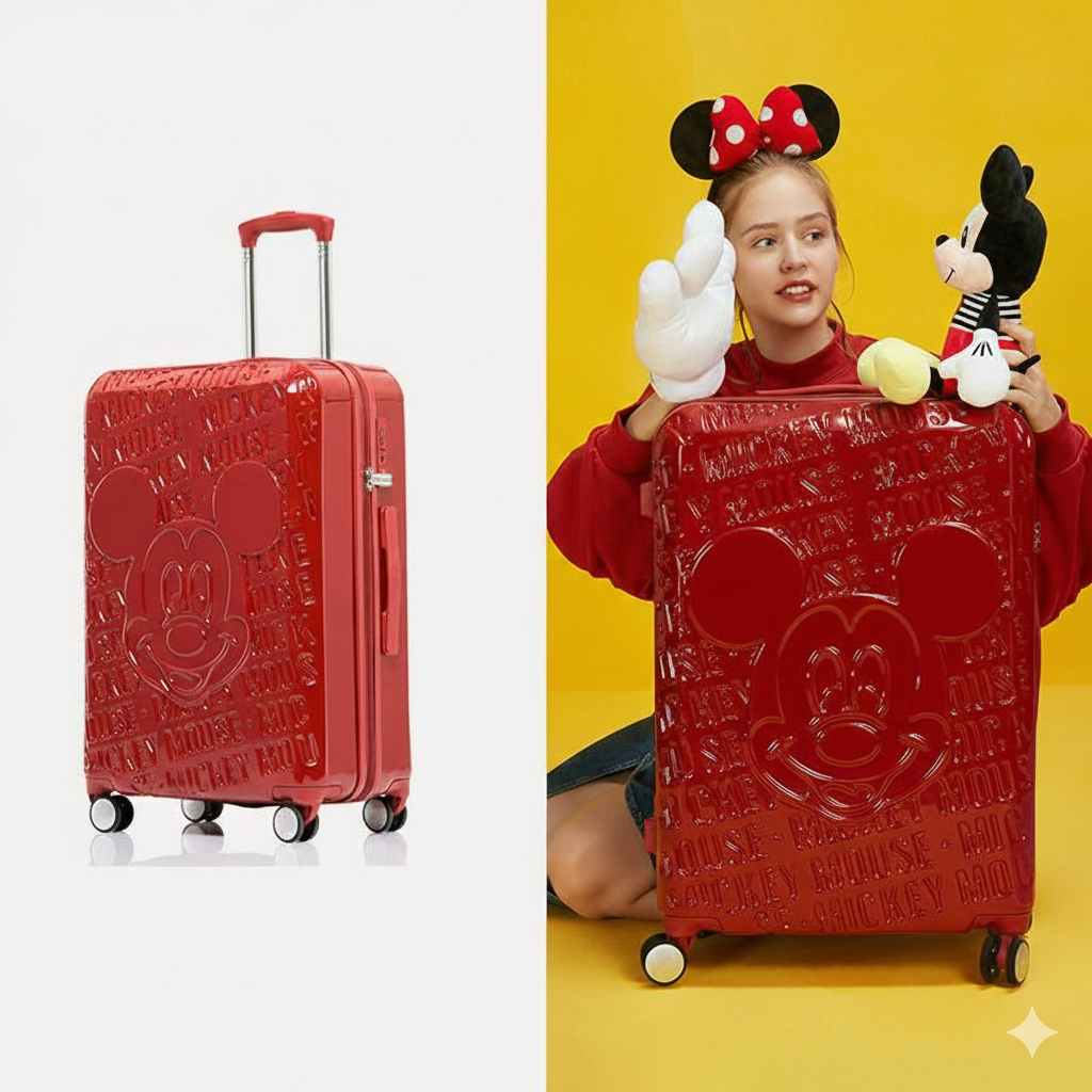 Embossed Hard Shell Rolling Suitcase CO-12430