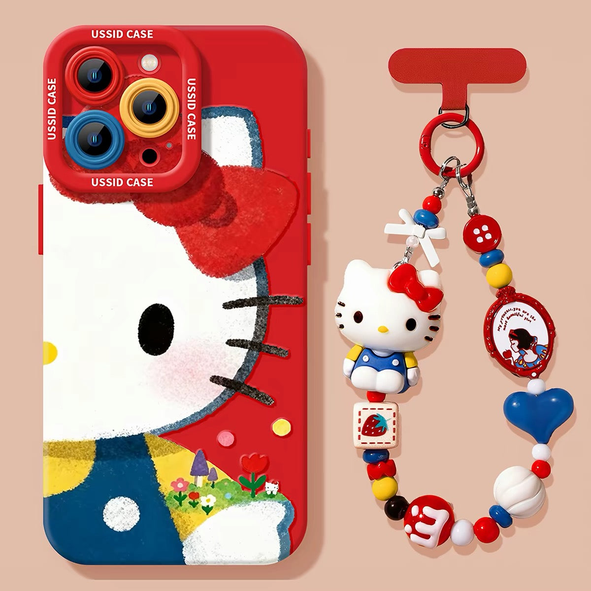 Silicone iPhone Case with Camera Protection & Optional Charm C-80020