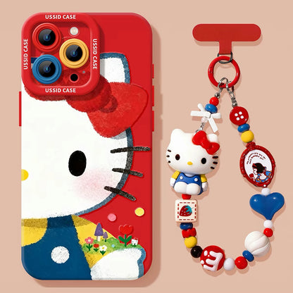 Silicone iPhone Case with Camera Protection & Optional Charm C-80020