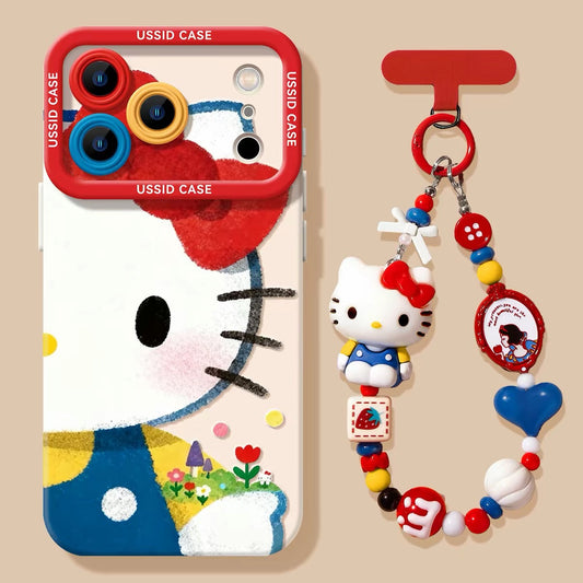 Silicone iPhone Case with Camera Protection & Optional Charm C-80020