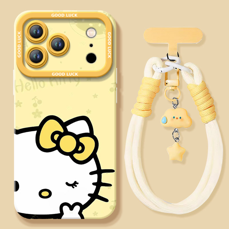 Soft Silicone iPhone Case, Lightweight Cover with Detachable Straps C-80164