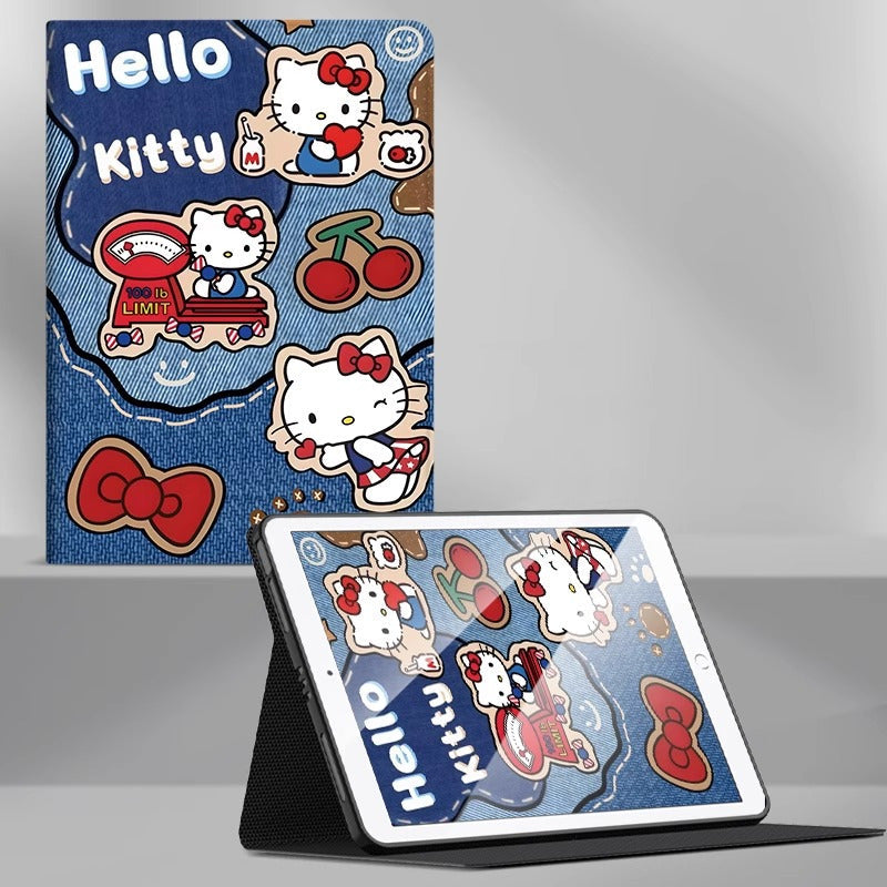 360° Full Protection Soft Silicone iPad Case with Stand C-80075