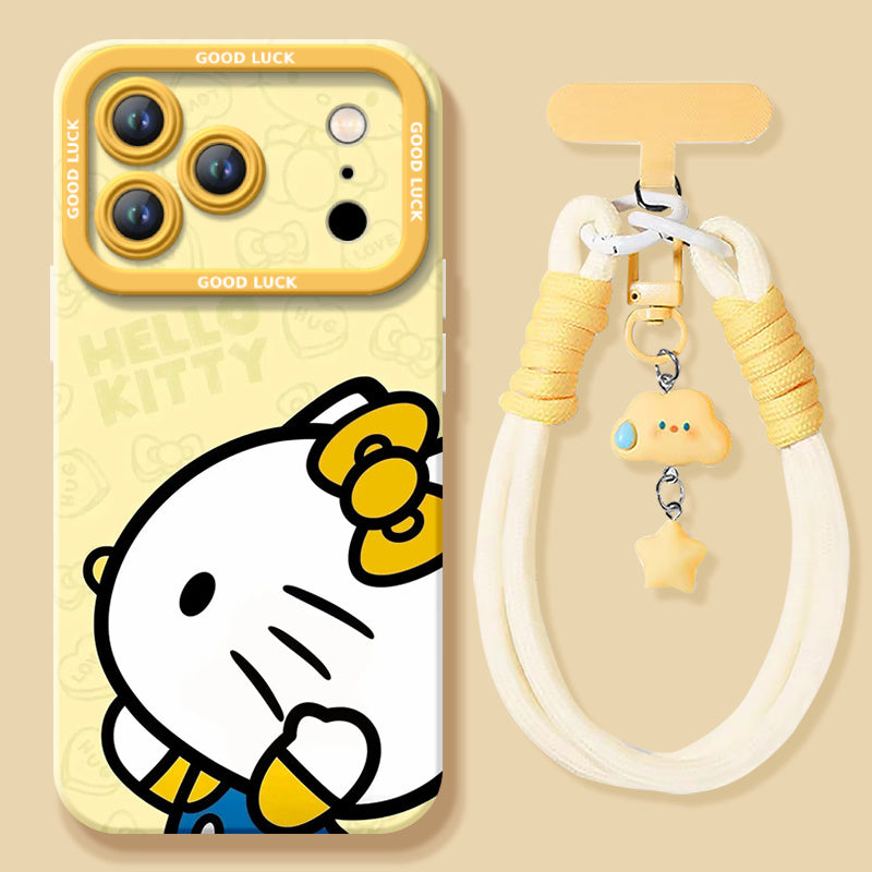 Soft Silicone iPhone Case, Lightweight Cover with Detachable Straps C-80164
