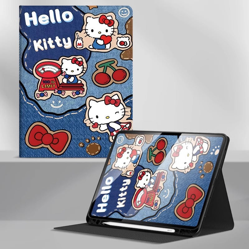 360° Full Protection Soft Silicone iPad Case with Stand C-80075
