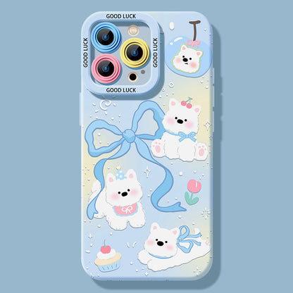 Soft Silicone Puppy Case Compatible with iPhone – C-80071