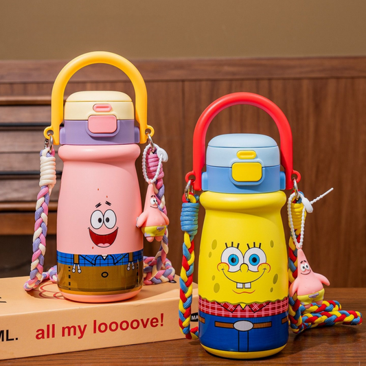 Cute 530mL Portable Dual-Drink Insulated Water Bottle C-210