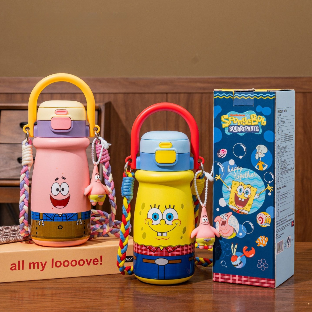 Cute 530mL Portable Dual-Drink Insulated Water Bottle C-210