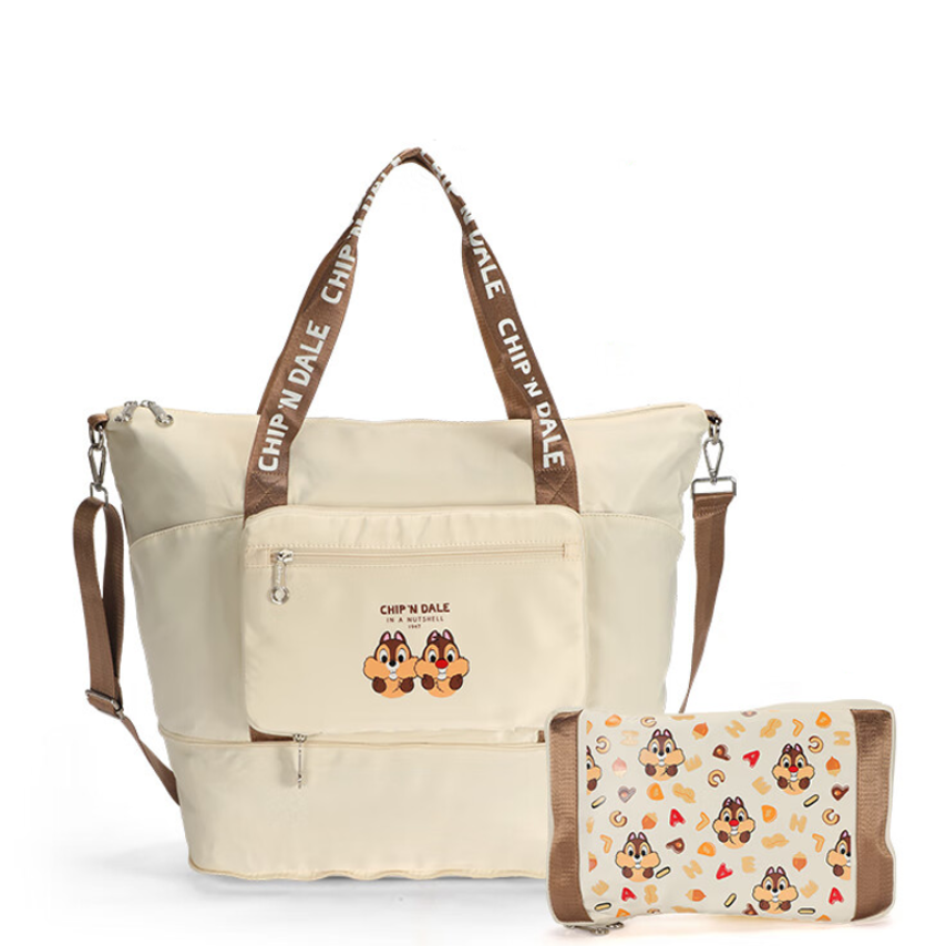 Wet/Dry Compartment Expandable Travel Tote Bag C-240