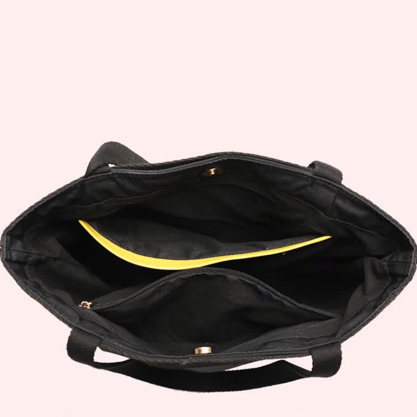 Large Capacity Character Print Tote Bag C-241