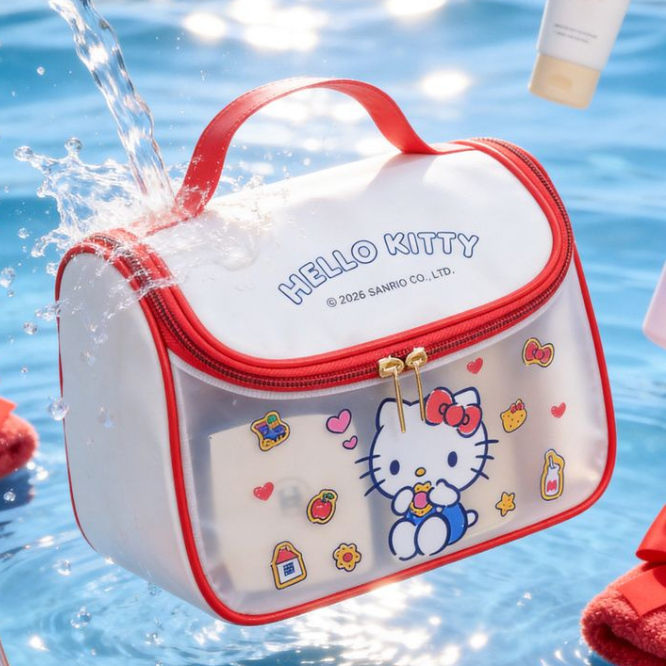 Portable Waterproof Semi-Transparent Cosmetic Organizer Bag C-253