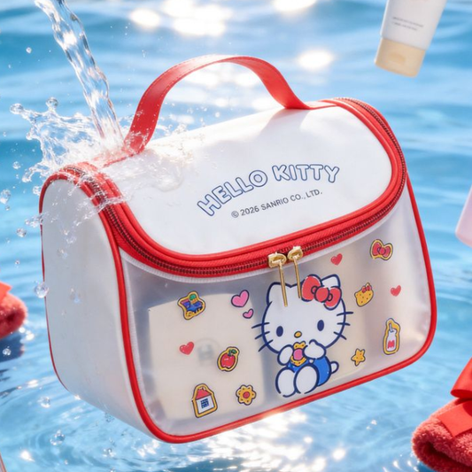 Portable Waterproof Semi-Transparent Cosmetic Organizer Bag C-253