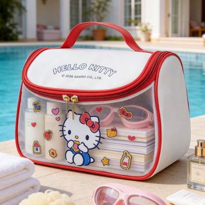 Portable Waterproof Semi-Transparent Cosmetic Organizer Bag C-253