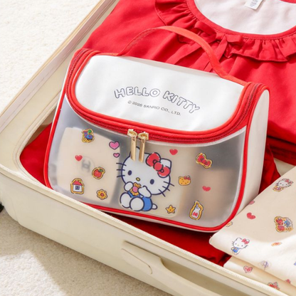 Portable Waterproof Semi-Transparent Cosmetic Organizer Bag C-253
