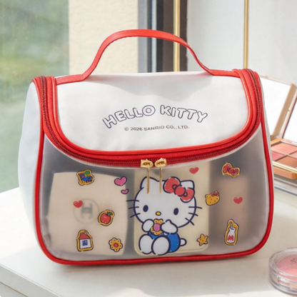 Portable Waterproof Semi-Transparent Cosmetic Organizer Bag C-253