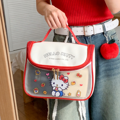 Portable Waterproof Semi-Transparent Cosmetic Organizer Bag C-253