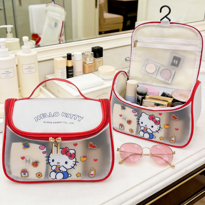Portable Waterproof Semi-Transparent Cosmetic Organizer Bag C-253