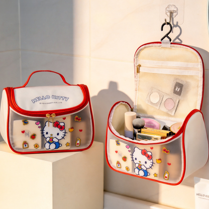 Portable Waterproof Semi-Transparent Cosmetic Organizer Bag C-253
